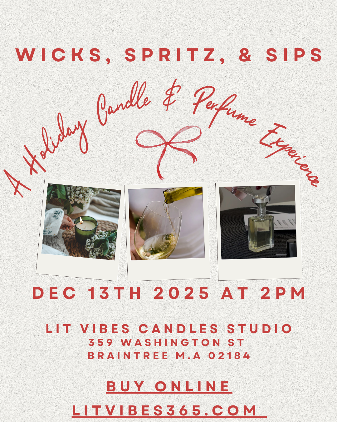 Holiday Candle & Perfume Making Workshop