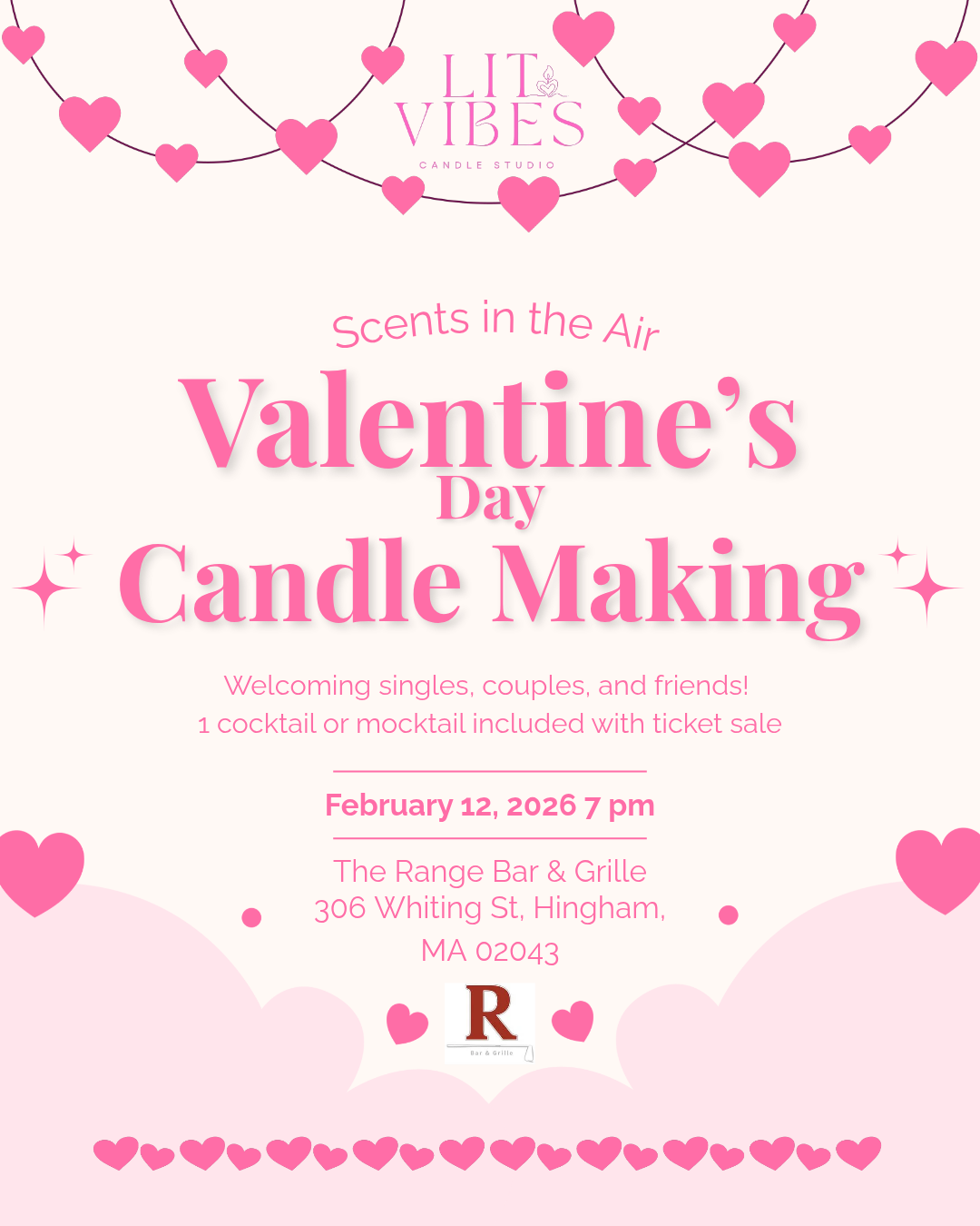 Valentine’s Day Candle Making Class The Range Bar & Grille