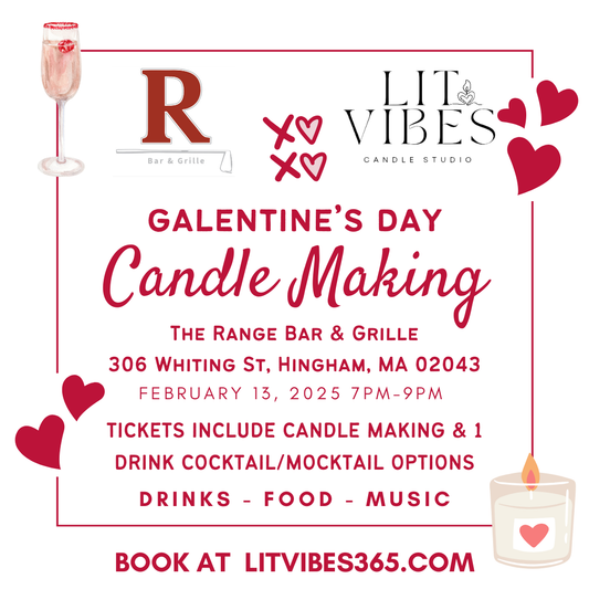 Galentine’s Day Candle Making The Range Bar & Grille