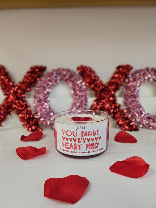 You Make My Heart Melt Valentine's Day Candle